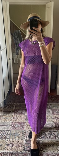 Wolford purple fish net dress - purple,