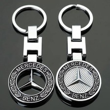 New 3D Metal Key Chain Ring for Mercedes Benz AMG Sport Emblem Car Home
