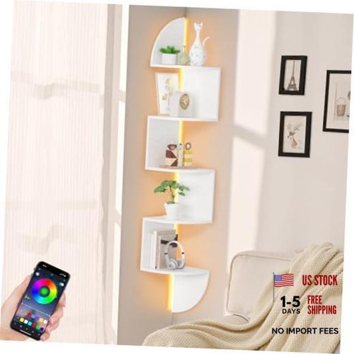 Corner shelf bookshelf with - shelf,