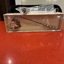 VINTAGE CHRISTMAS CANDLE SNUFFER SANTA CLAUS 1998 BOSTON WAREHOUSE + 1 other