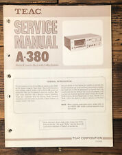 Teac A-380 Cassette  Service
