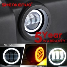 Pair LED Front Bumper Fog Light Bulb For Opel Vauxhall Astra H Mk5 VXR 2004-2010