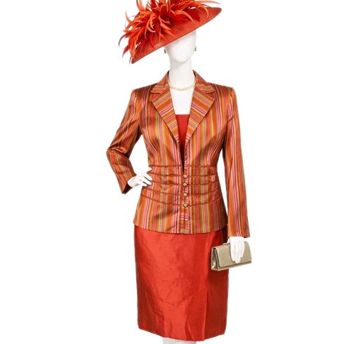 Vera mont piece silk suit - vera,