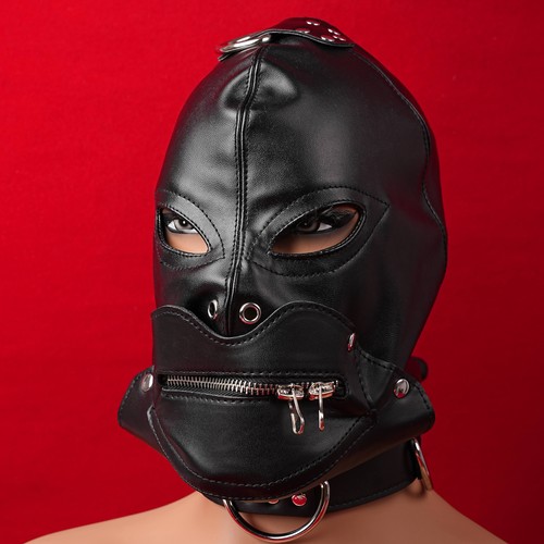 Leather headgear hood - pu,
