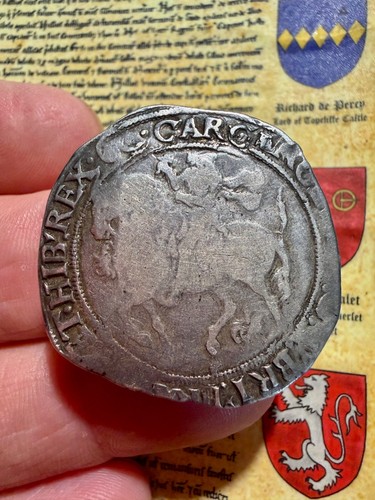 Silver charles halfcrown - charles,