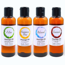 Massage Oil Blends Natural Essential Oils Aromatherapy CHOOSE YOUR SCENT + SIZE