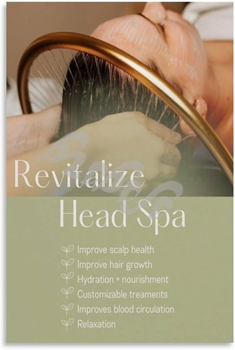 Head spa poster - head, salon