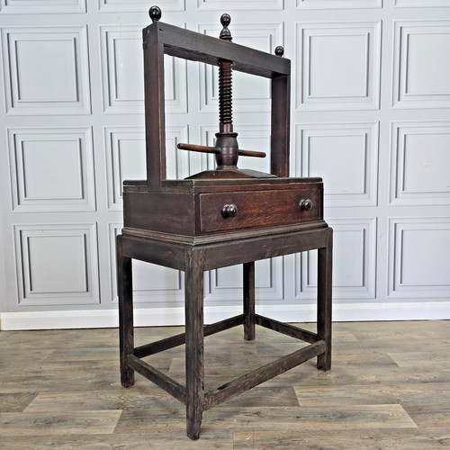 Antique book linen press - antique,