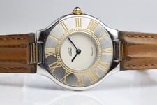 Cartier Must de Cartier 21 Ladies Watch, Brown Strap, 1340, #1