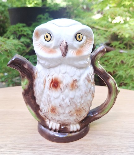 Tony wood owl teapot - tony,