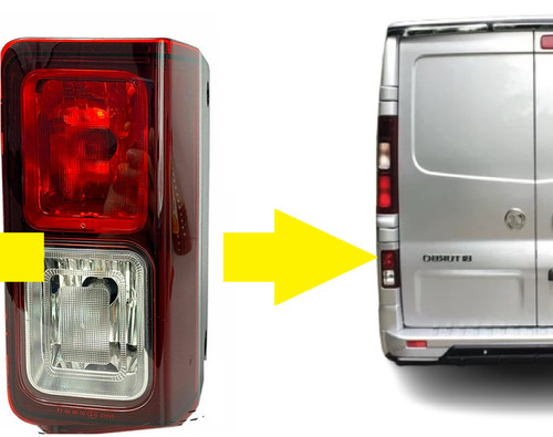 Left rear fog light - rear, for