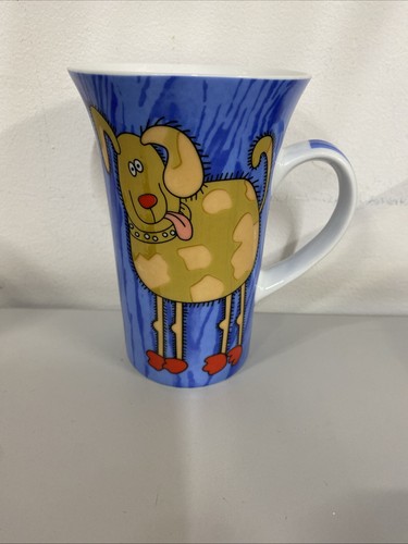 Large latte coffee mug dog - latte,