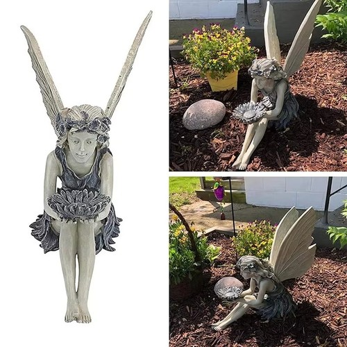 Fairy statue resin ornament - statue,