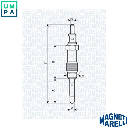 Glow plug 062900046304 - 4x,