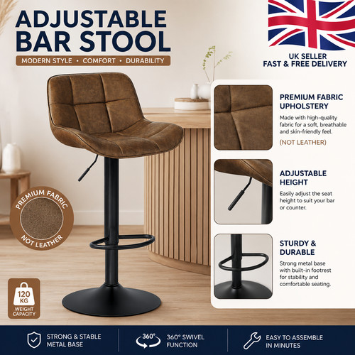 Ergonomic swivel bar stool - swivel,