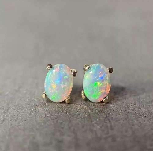 Fire opal oval gemstone - fire,