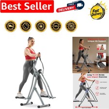 2-in-1 Elliptical Cross Trainer: Compact Full-Body Low-Impact Workout Machine
