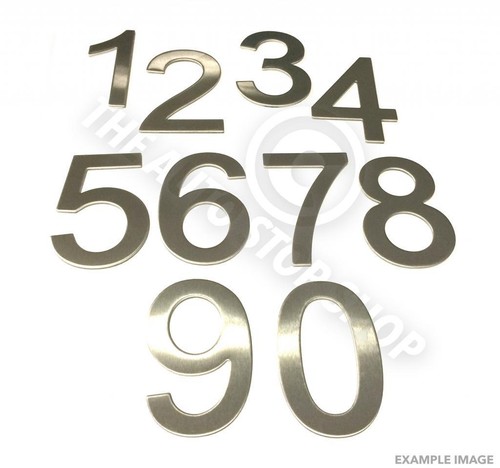 Stainless steel house numbers - steel,