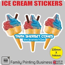 ICE CREAM Stickers - Cones - Tubs - Sundaes - Drinks - Lollies Lolly- VAN WINDOW