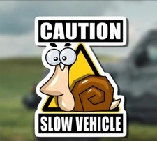 CAUTION SLOW VEHICLE Car Decal