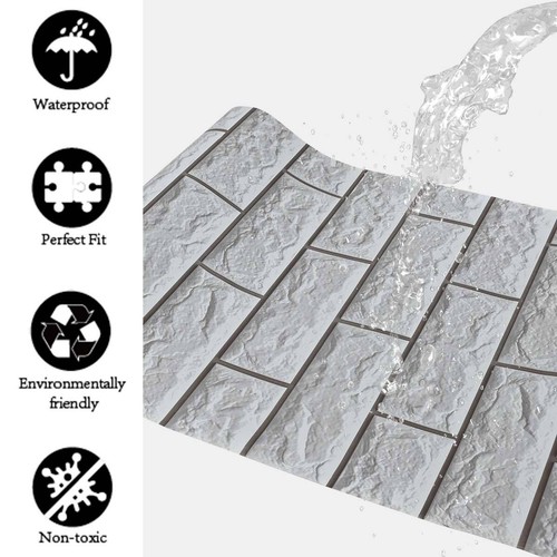 Waterproof 10m grey brick - waterproof,