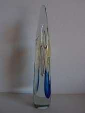 Vase/Glass Sculpture, Design E. Beránek in 1959, Model 5906, Glashütte Skrdlovice