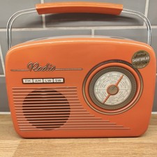 Vintage Style Orange Radio