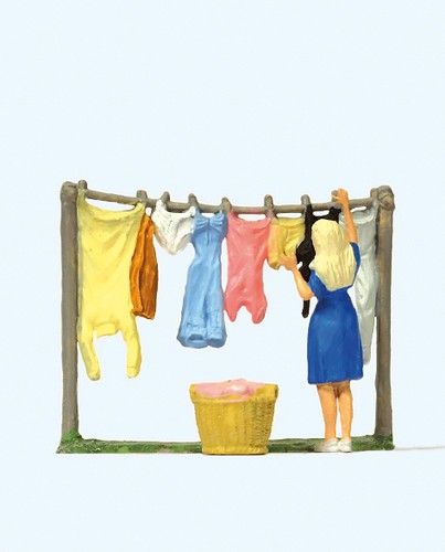 Preiser 28110 laundry - laundry, day