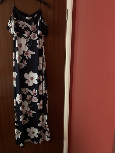 Blue floral maxi dress brand - maxi,