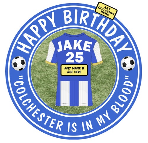 Colchester themed football - colchester,