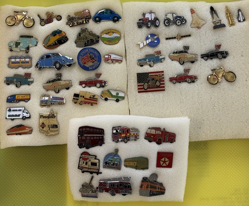 Transport themed pin badges - themed,