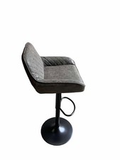 2 x Bar Stool Swivel Gas Lift PU Leather Padded Barstool Breakfast Kitchen