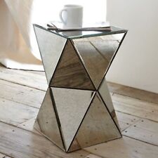 DIAMOND Mirrored Bedside Table Side End Table Stand Living Room Bedroom