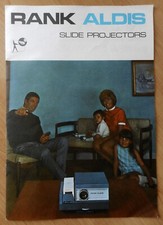RANK ALDIS SLIDE PROJECTORS Product Range Original Vintage 1970s Brochure A4