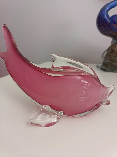 Large vintage pink - pink, murano