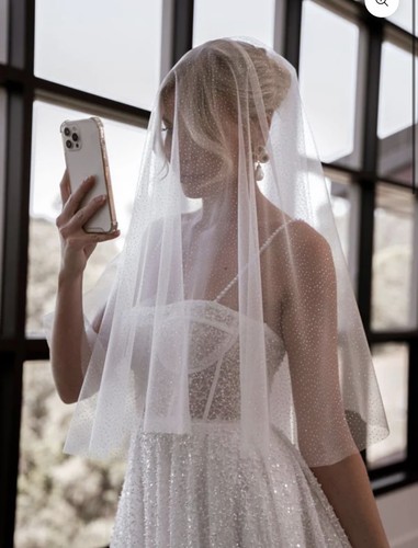 Glitter wedding veil 3m - veil,,