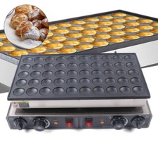 Mini Dutch Pancake Baker 50PCS Commercial Electric Nonstick Waffle Maker Machine
