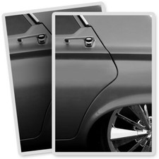 2 x Vinyl Stickers 7x10cm - BW