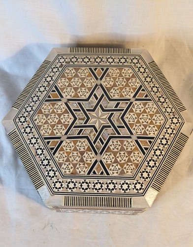 Vintage hand made - made, hexagonal