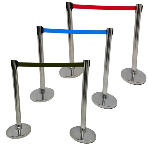 Chrome retractable queue - chrome,