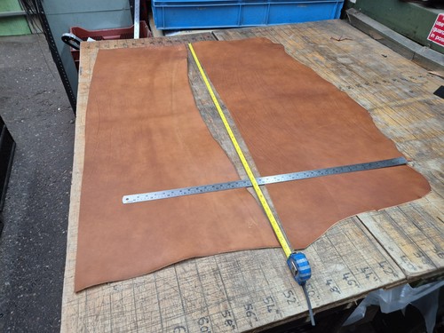 Veg tan hide leather 6mm - hide, 2.6mm