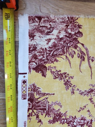 Yards waverly toile fabric - 6,