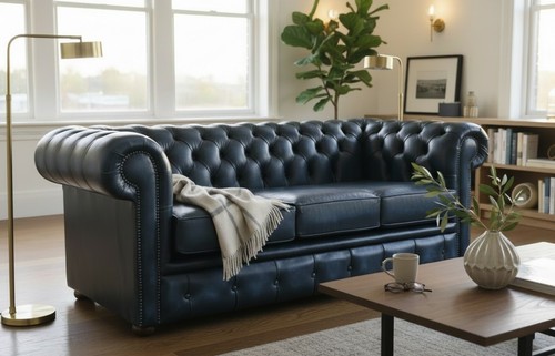 Blue sofa couch lounge - lounge, settee