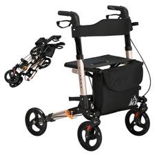 HOMCOM 4 Wheel Rollator