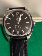 Tag Heuer Classic Monza Mens Watch Black with Black Band