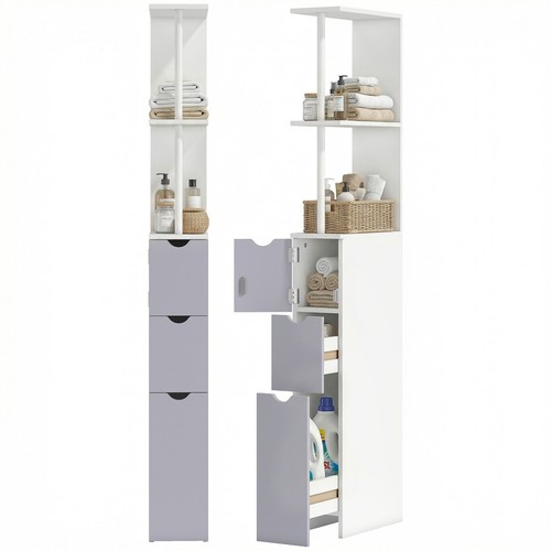 Homcom tall bathroom storage - homcom,