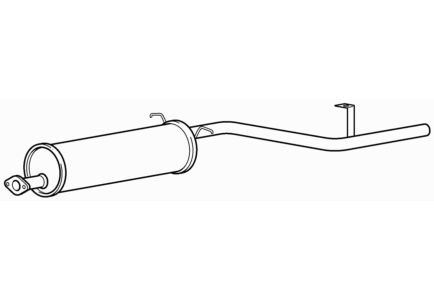 Rear exhaust silencer back box - exhaust,