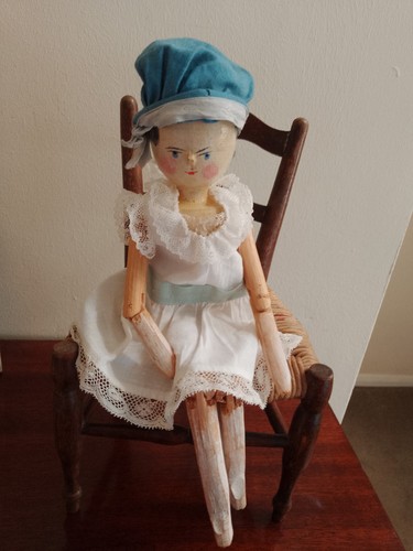 Large antique peg - antique, jointed
