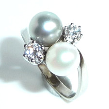 Ring 585 white gold 0.35ct