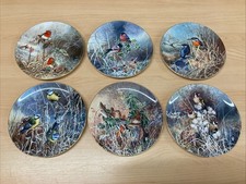 Coalport Frosty Mornings Birds Limited Edition Bone China 8” Display Plates X 6